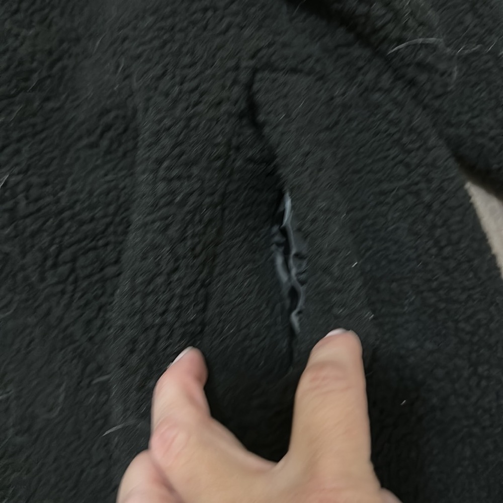 Stoosh Black Sherpa Trench Coat - Picture 6 of 7